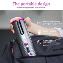Load image into Gallery viewer, Auto Rotating Cordless Ceramic Hair Curler